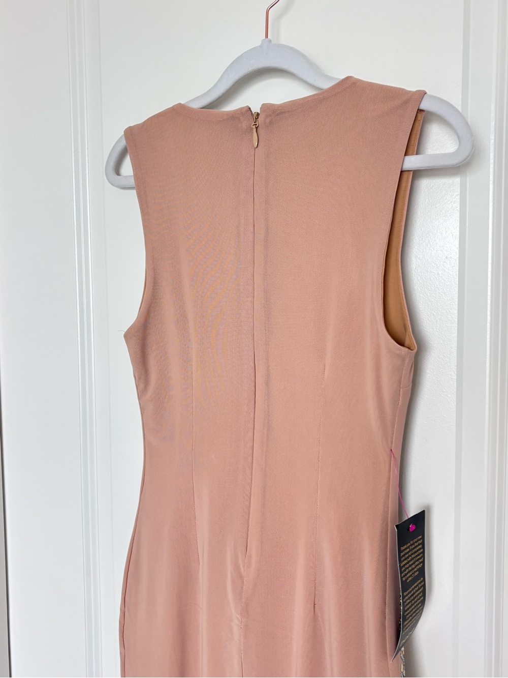 NWT Bebe Nude Studded Bodycon Mini Dress XS Y2K Glam Bandage Rhinestone Clubwear - Picture 9 of 14